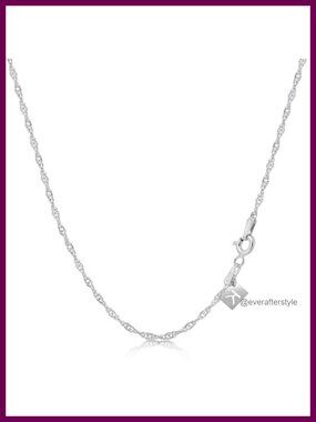 Solid 925 Sterling Silver Singapore Chain Necklace 30 Inch
